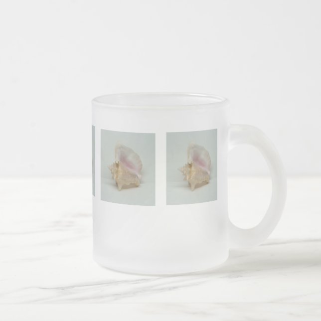 Caneca De Café Vidro Jateado Caneta COCH SHELL (fosco de vidro) (Direita)