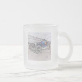 Caneca De Café Vidro Jateado Caneta RACK RACER (vidro do fosco)