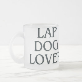 Caneca De Café Vidro Jateado cão, amor de cachorrinho