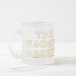 Caneca De Café Vidro Jateado cão, amor de cachorrinho