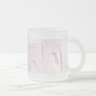 Caneca De Café Vidro Jateado Cápsula de Abstrato de vidro - Rosa