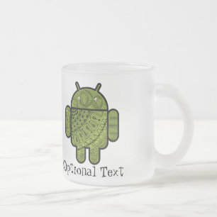Caneca De Café Vidro Jateado Caractere de porta Pancho para robô Android™