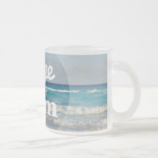 Caneca De Café Vidro Jateado Carpe Diem Mug