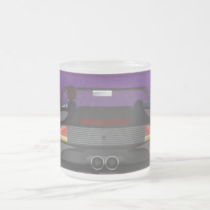 Caneca De Café Vidro Jateado Carro desportivo Arcade, 80 anos