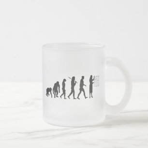 Caneca De Café Vidro Jateado Carta de olho óptica do doutor de olho evolução de