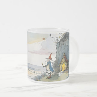 Caneca De Café Vidro Jateado Cartoon wizard dreamscape