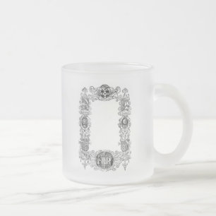 Caneca De Café Vidro Jateado Casaco de armas