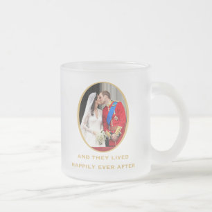 Caneca De Café Vidro Jateado Casamento real