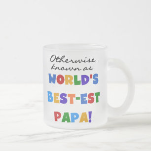 Caneca De Café Vidro Jateado Caso contrário, Camisetas e presentes do melhor pa