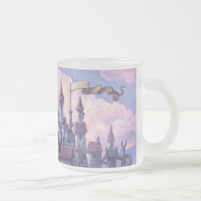 Caneca De Café Vidro Jateado Castelo de Unicórnio (Direita)