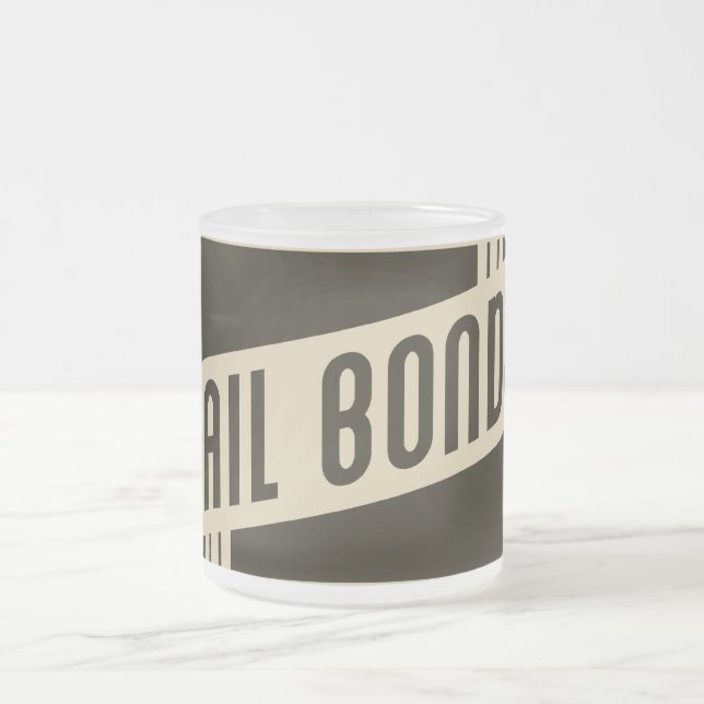 Caneca De Café Vidro Jateado cauções retro (Centro)