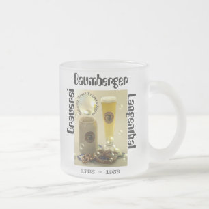 Caneca De Café Vidro Jateado Cervejaria Baumberger Langenthal