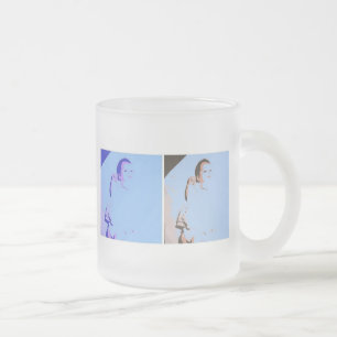 Caneca De Café Vidro Jateado Chá de fraldas Gêmeos
