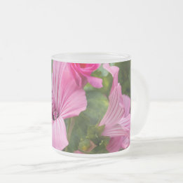 Caneca De Café Vidro Jateado chávena flor recortar