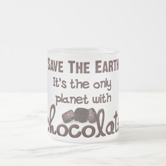 Caneca De Café Vidro Jateado Chocolate Lover (Centro)