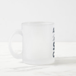 Caneca De Café Vidro Jateado Clube Apres Ski Logotipo Montanha - Inverno Mascul