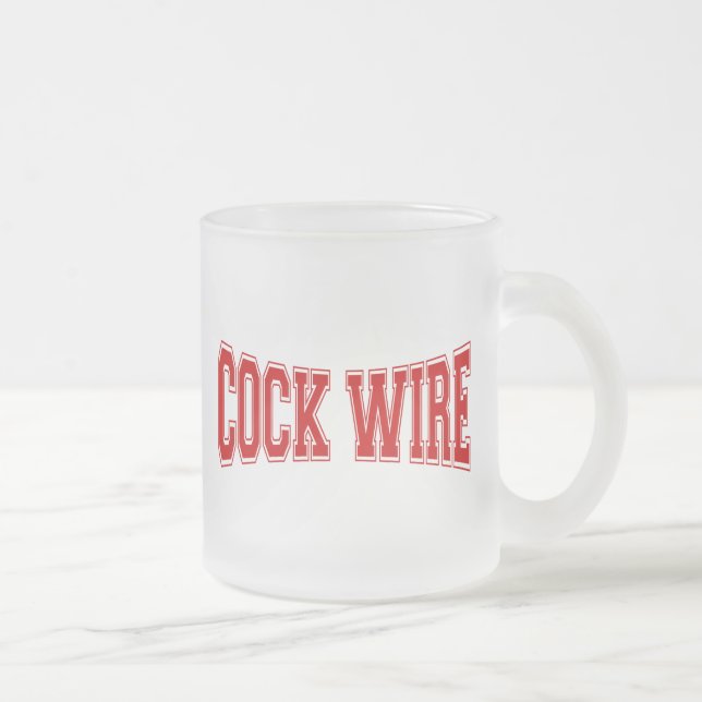 CANECA DE CAFÉ VIDRO JATEADO COCKWIRE (Direita)