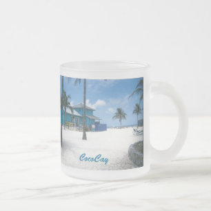 Caneca De Café Vidro Jateado CocoCay