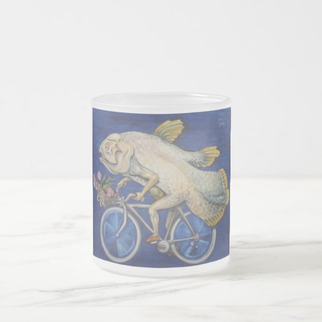 Caneca De Café Vidro Jateado Coelacanth (Centro)