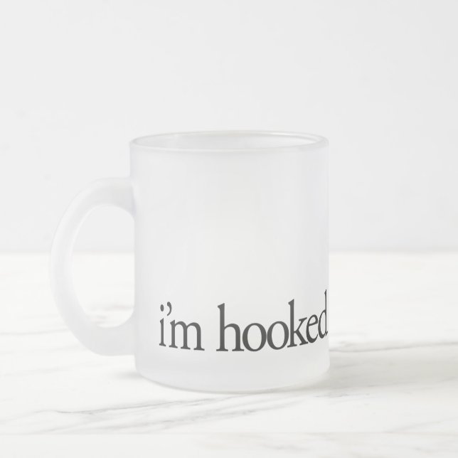 Caneca De Café Vidro Jateado CoffeeRx enganchou (Esquerda)
