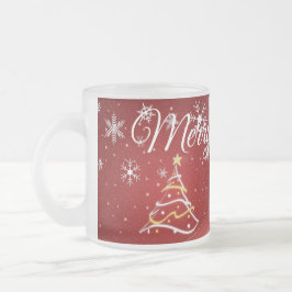Caneca De Café Vidro Jateado Coleção de Natal Suzanne Elizabeth -