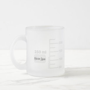 Caneca De Café Vidro Jateado Coletor de Laboratório de Ciência Personalizado Gr