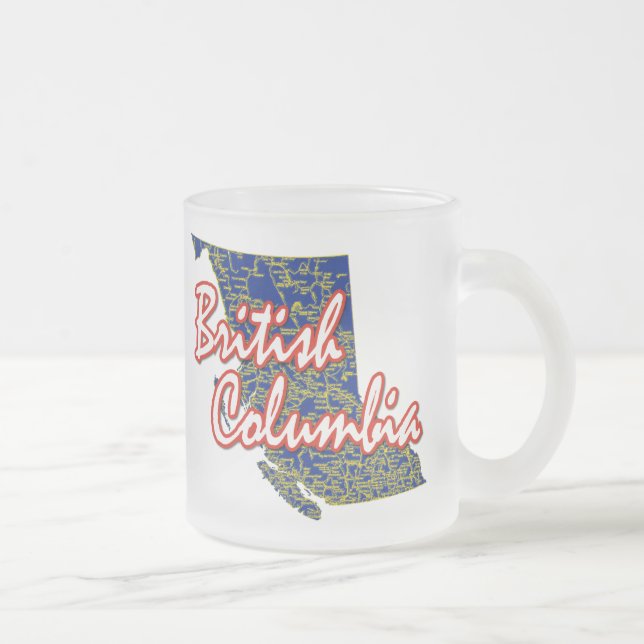 Caneca De Café Vidro Jateado Colúmbia Britânica (Direita)