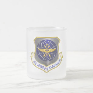 Caneca De Café Vidro Jateado Comando de mobilidade aérea