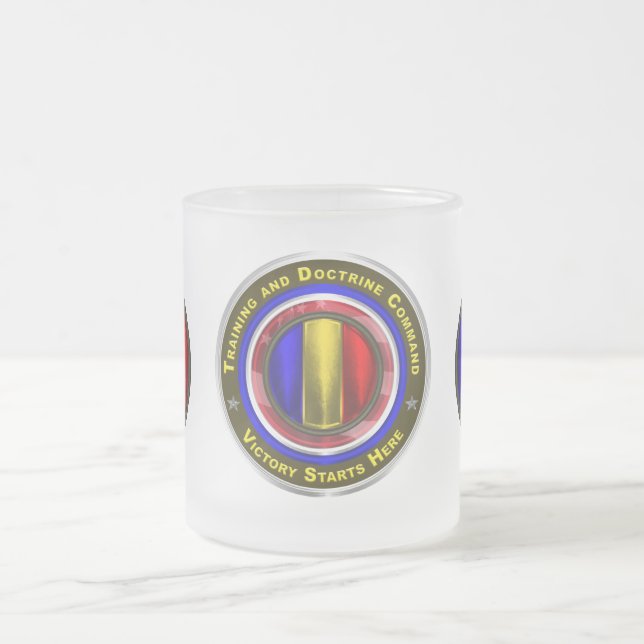 Caneca De Café Vidro Jateado Comando de Treinamento e Doutrina do Exército (Centro)