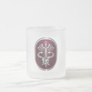Caneca De Café Vidro Jateado Comando do Exército