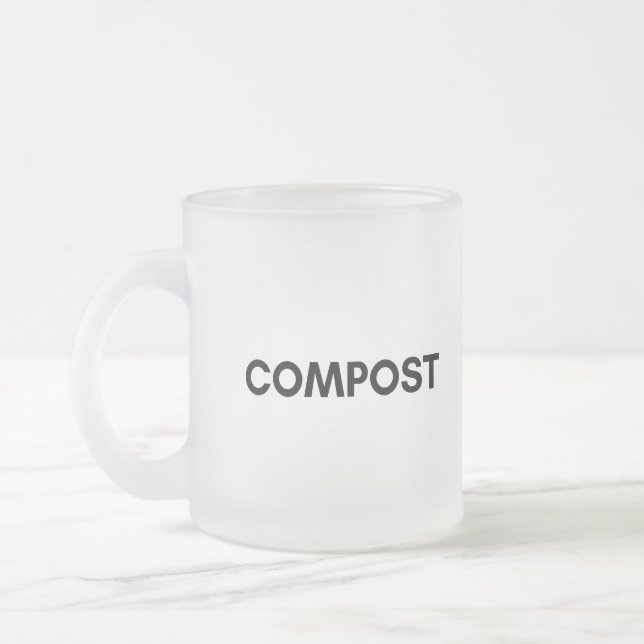 Caneca De Café Vidro Jateado composto (Esquerda)