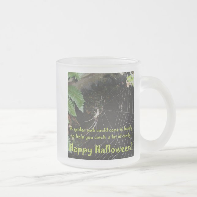 Caneca De Café Vidro Jateado Conjunto de Variedades de Vidro de Aranha Hallowee (Direita)