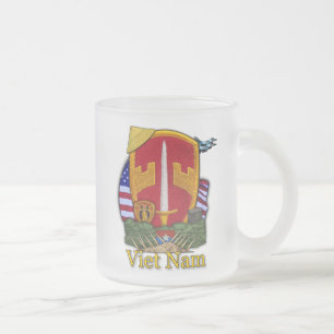 Caneca De Café Vidro Jateado conselheiro militar maag mac v sog vietnam patch m