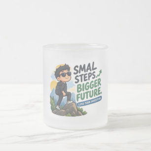 Caneca De Café Vidro Jateado Copo de Investidor Congelado - Riqueza Paciente