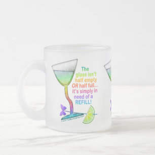 CANECA DE CAFÉ VIDRO JATEADO COPO DO FOSCO - VIDRO MEIO CHEIO