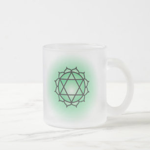 Caneca De Café Vidro Jateado Coração - Cãibra
