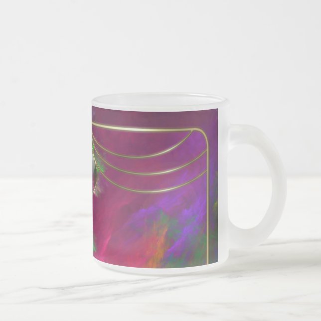 Caneca De Café Vidro Jateado Coral Profundidades (Direita)