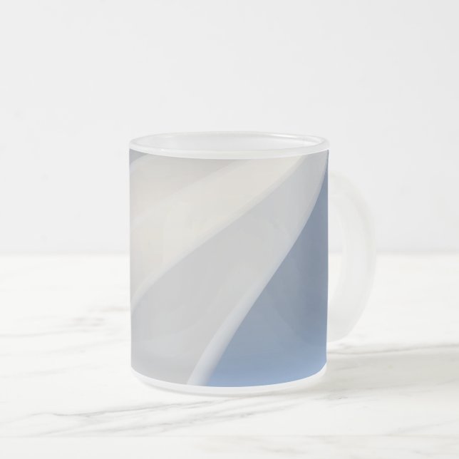 Caneca De Café Vidro Jateado Cores das pedras (Frente Esquerda)