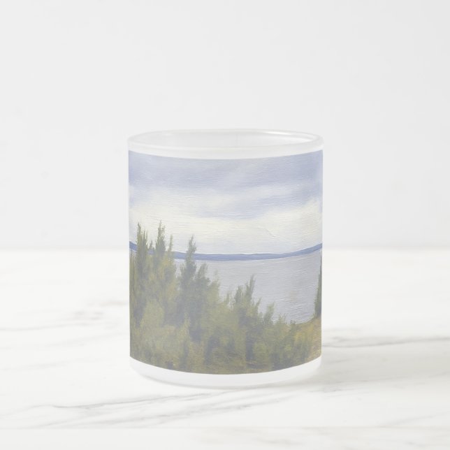 Caneca De Café Vidro Jateado Costa Tranquila de Vormsi (Centro)