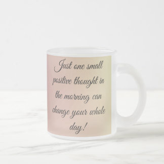 CANECA DE CAFÉ VIDRO JATEADO COTAS MOTIVACIONAIS GRADIENTES MÚG DE CAFÉ