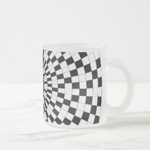 Caneca De Café Vidro Jateado Counter Spirals por Kenneth Yoncich