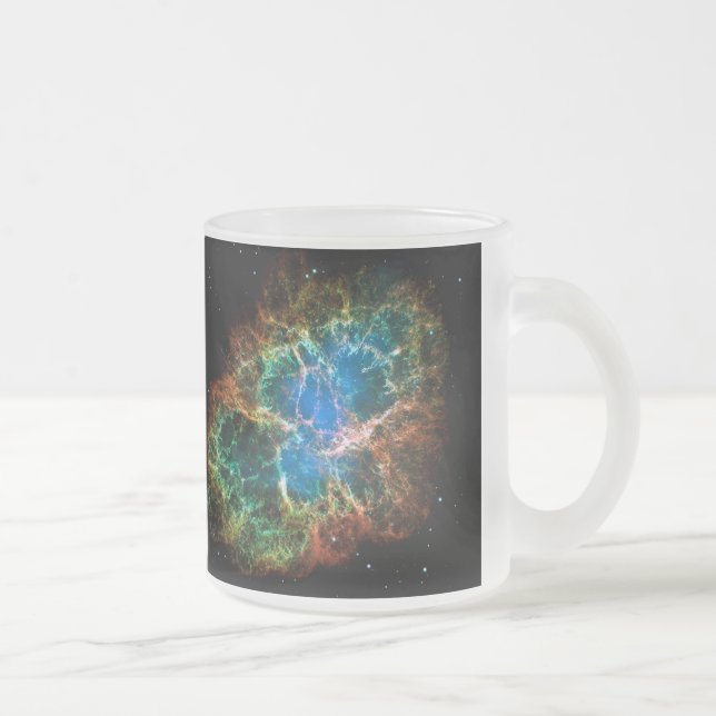 Caneca De Café Vidro Jateado Crab Nebula (Direita)