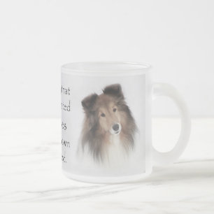 Caneca De Café Vidro Jateado Criação de abrigos