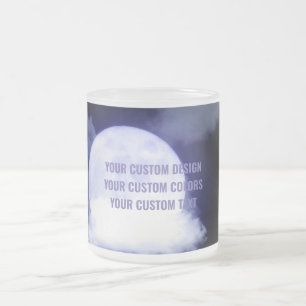 Caneca De Café Vidro Jateado Crie seu personalizado personalizado