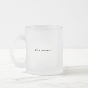 Caneca De Café Vidro Jateado Crie seu próprio branco