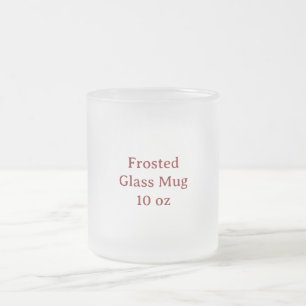 Caneca De Café Vidro Jateado Crie Seu Próprio Caneca de Vidro Fosco de 10oz