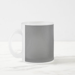 Caneca De Café Vidro Jateado Crie seu próprio design personalizado cinza escuro