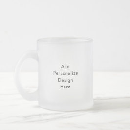 Caneca De Café Vidro Jateado crie seu próprio personalizado