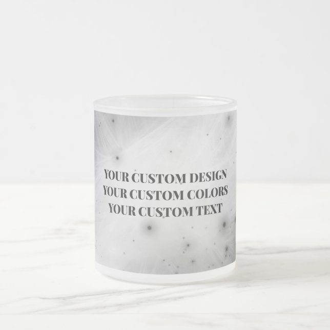 Caneca De Café Vidro Jateado Crie seu próprio personalizado (Centro)