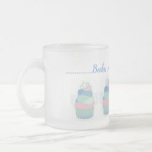 Cupcake verde-rosa-fosco